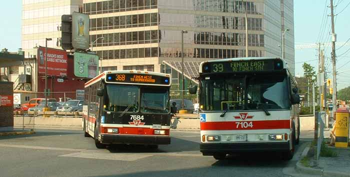 Toronto Transit Commission Orion VII 7684 & 7104